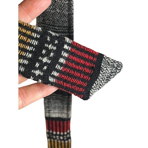 Daytrip Wool Animal Print Jacket L Black Striped Aztec Western Boho Classic Chic - Picture 9 of 14